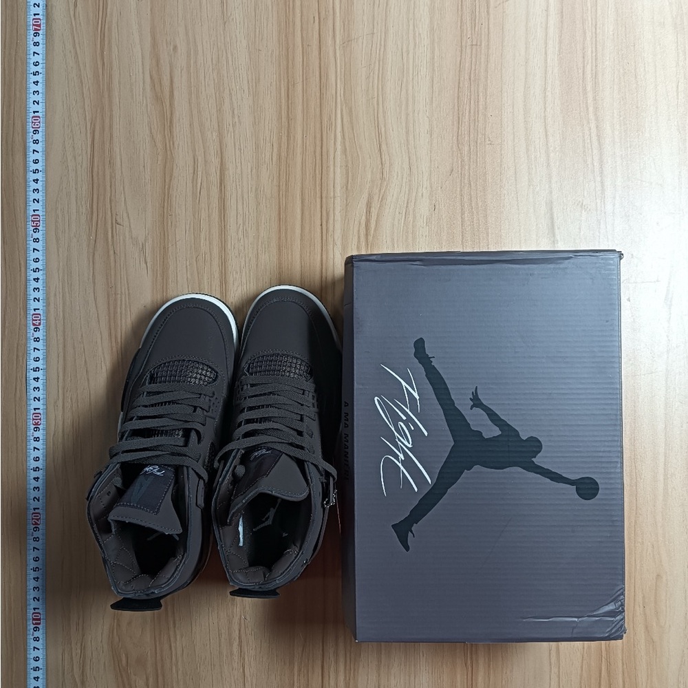Jordan Gray and Black High-Top Athletic Sneakers - Picture 4 of 16